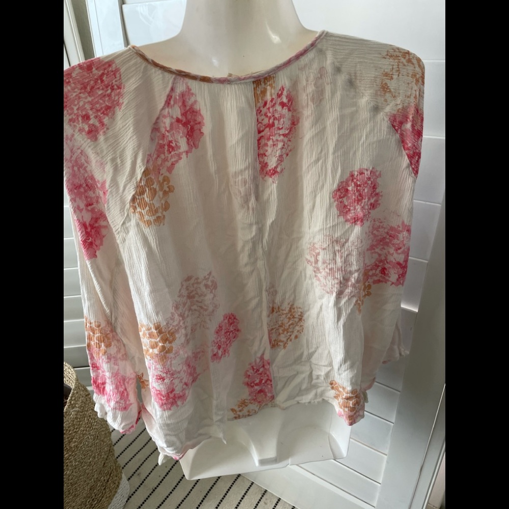Love stitch boho tassel floral summer top S/M - Picture 3 of 7